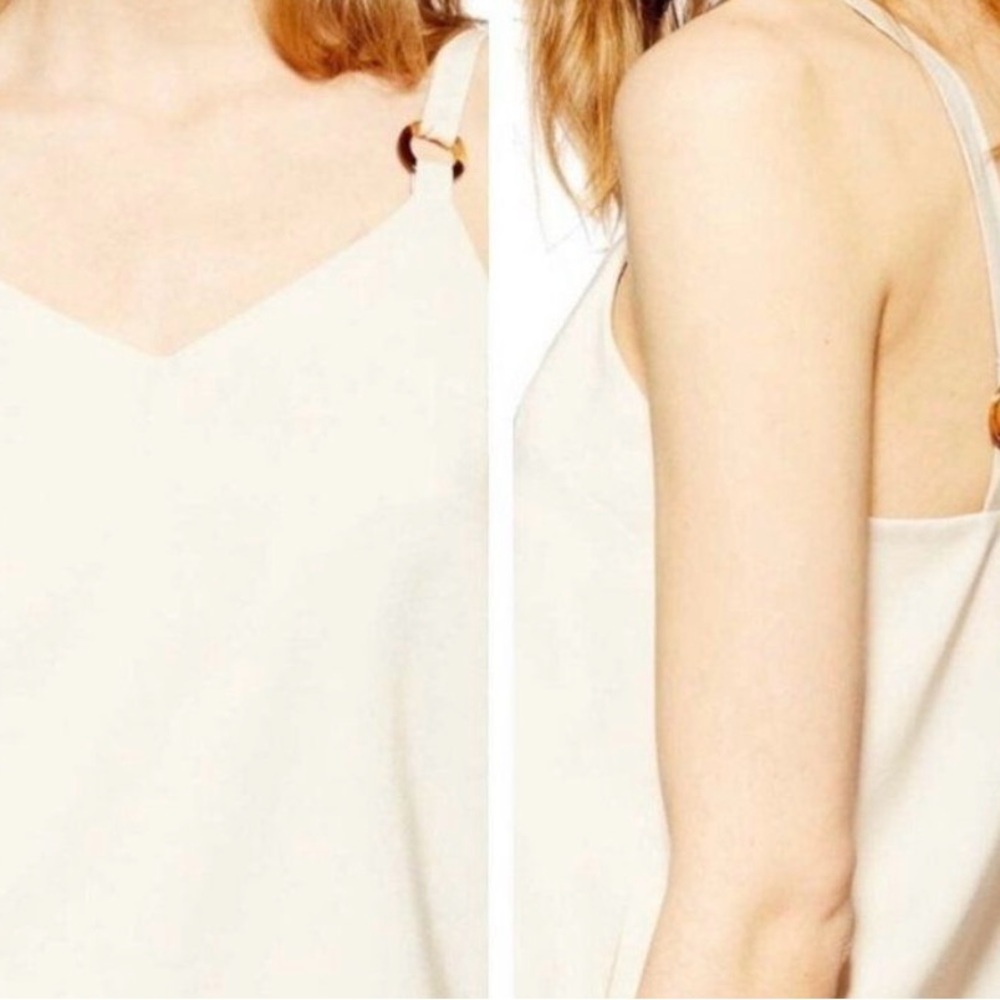 Topshop tilda shell tank with tortetesie rings